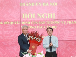Đồng chí Phạm Quang Hưng được bổ nhiệm Phó Chánh Văn phòng Thành ủy Hà Nội