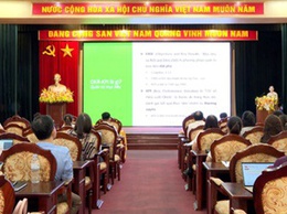 UBND xã Hoài Đức tổ chức hội nghị đào tạo, hướng dẫn sử dụng hệ thống quản trị thực thi nhiệm vụ và đánh giá cán bộ gắn với đo lường hiệu suất công việc (OKR/KPI) trên HanoiWork