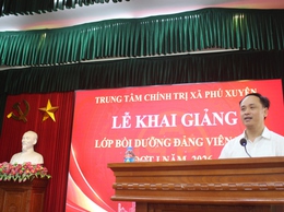 Khai giảng lớp bồi dưỡng Đảng viên mới đợt I năm 2026