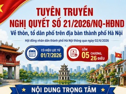 Nghị quyết số 21/2026/NQ-HĐND về tổ chức và hoạt động của Thôn, Tổ dân phố; Chức danh, số lượng, chế độ, chính sách đối với người hoạt động không chuyên trách ở thôn, tổ dân phố trên địa bàn Thành phố Hà Nội