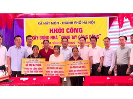 Lễ khởi công xây dựng 3 ngôi nhà “Vòng tay cộng đồng” tại thôn Hát Môn 4 xã Hát Môn