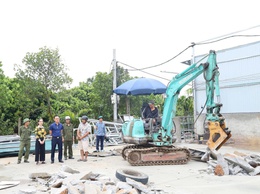 Phường Chương Mỹ kiên quyết xử lý 17 trường hợp vi phạm đất đai, thủy lợi