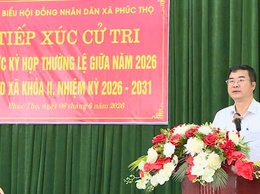 HĐND xã Phúc Thọ tiếp xúc cử tri trước kỳ họp thường lệ giữa năm 2026