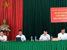 DÂN HÒA: TỔ ĐẠI BIỂU HĐND XÃ SỐ 3 TIẾP XÚC CỬ TRI TRƯỚC KỲ HỌP THỨ BA