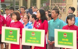 HỘI NÔNG DÂN XÃ HẠ BẰNG TỔ CHỨC GIẢI BÓNG CHUYỀN HƠI