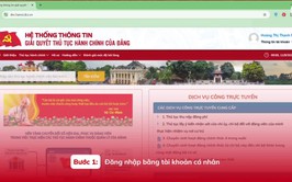 HƯỚNG DẪN: Nộp Đảng phí cho Chi bộ trên Hệ thống thông tin giải quyết thủ tục hành chính của Đảng