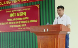 UBND xã Suối Hai tổ chức Hội nghị triển khai thực hiện nhiệm vụ PCCC và CNCH theo Luật mới