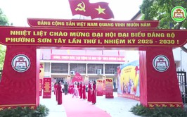 SƠN TÂY TỔ CHỨC THÀNH CÔNG ĐẠI HỘI ĐẠI BIỂU ĐẢNG BỘ PHƯỜNG LẦN THỨ I, NHIỆM KỲ 2025-2030