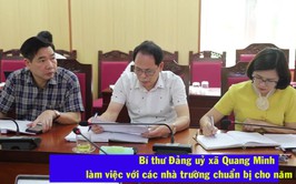 Xã Quang Minh rà soát các điều kiện chuẩn bị năm học mới 2025-2026
