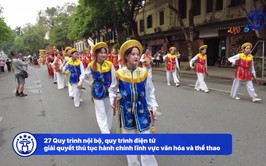 27 Quy trình nội bộ, quy trình điện tử giải quyết thủ tục hành chính lĩnh vực văn hóa và thể thao