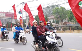 Xã Suối Hai diễu hành tuyên truyền lưu động về bầu cử đại biểu Quốc hội khóa XVI và đại biểu HĐND các cấp nhiệm kỳ 2026 – 2031