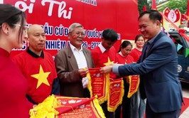 TƯNG BỪNG NGÀY HỘI TUYÊN TRUYỀN BẦU CỬ LƯU ĐỘNG XÃ HÒA XÁ