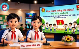 Chào mừng kỷ niệm 85 năm Ngày thành lập Đội TNTP Hồ Chí Minh (15/5/1941 – 15/5/2026), Liên đội Trường THCS Liên Ninh thực hiện chương trình phát thanh măng non với chủ đề “Tự hào truyền thống Đội ta