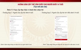 Công an xã Nam Phù hướng dẫn cấp thẻ căn cước công dân cho trẻ em từ 6 đến dưới 14 tuổi