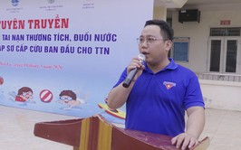 Tuyên truyền phòng chống tai nạn thương tích, đuối nước và hướng dẫn kỹ năng sơ cấp cứu ban đầu cho học sinh trường THCS Thạch Hòa