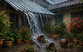 Tình láng giềng phía sau đường máng xối