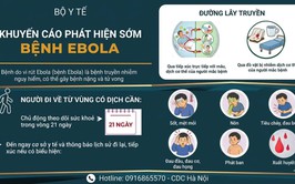 Khuyến cáo phát hiện sớm bệnh Ebola