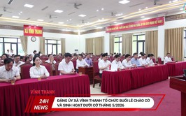 XÃ VĨNH THANH  TỔ CHỨC CHÀO CỜ, SINH HOẠT DƯỚI CỜ VÀ TRIỂN KHAI NHIỆM VỤ TRỌNG TÂM THÁNG 5/2026
