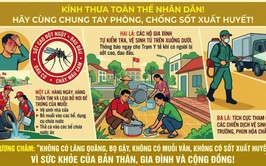 Vì sức khỏe của bản thân, gia đình và cộng đồng, hãy cùng chung tay phòng, chống bệnh sốt xuất huyết, góp phần xây dựng môi trường sống an toàn, sạch đẹp và không có dịch bệnh