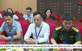 XÃ PHÚC THỊNH TỔ CHỨC HỘI NGHỊ CÔNG BỐ VÀ TRAO NGHỊ QUYẾT, QUYẾT ĐỊNH VỀ CÔNG TÁC CÁN BỘ
