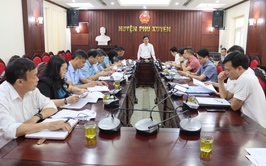 Thường trực HĐND huyện thẩm tra việc bổ sung một số công trình dự án tại kỳ họp chuyên đề ( kỳ họp thứ 16) HĐND huyện