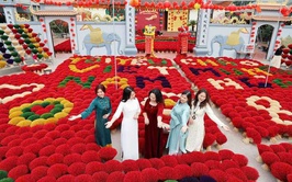 Check-in cùng áo dài trên quê hương Ứng Hòa truyền thống