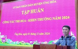 Gần 300 đại biểu tham dự lớp tập huấn công tác thi đua khen thưởng năm 2024.