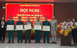 Xã Hòa Phú tổ chức tổng kết công tác Quân sự - Quốc phòng năm 2024, triển khai nhiệm vụ 2025