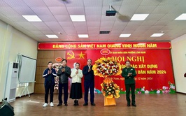 UBND phường Lĩnh Nam tổ chức Hội nghị tổng kết công tác xây dựng nền quốc phòng toàn dân năm 2024.