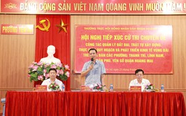 Thường trực HĐND quận Hoàng Mai tiếp xúc cử tri chuyên đề về “Công tác quản lý đất đai, trật tự xây dựng, thực hiện quy hoạch và phát triển kinh tế vùng bãi trên địa bàn các phường: Thanh Trì, Lĩnh Nam, Trần Phú, Yên Sở quận Hoàng Mai”