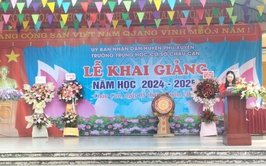 LỄ KHAI GIẢNG NĂM HỌC 2024 - 2025 TRƯỜNG THCS CHÂU CAN, HUYỆN PHÚ XUYÊN, THÀNH PHỐ HÀ NỘI