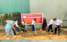 Xã Đoài Phương khởi công xây nhà Đại đoàn kết tại thôn Tân Phúc