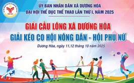Xã Dương Hoà tổ chức Đại hội Thể dục thể thao lần thứ I năm 2025