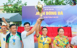 Giải bóng đá nam sân 7 Đại hội Thể dục Thể thao xã Quốc Oai lần thứ I năm 2025 khép lại thành công rực rỡ