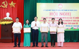 Ủy ban MTTQ Việt Nam xã Minh Châu tổng kết công tác Đại hội lần thứ I, nhiệm kỳ 2025 – 2030.