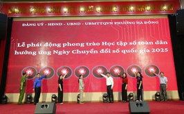 Phường Hà Đông phát động phong trào Học tập số toàn dân hưởng ứng Ngày Chuyển đổi số quốc gia năm 2025