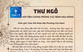Khuyến cáo phòng chống bệnh cúm mùa và các bệnh thường gặp mùa mưa bão. 