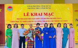 TRƯỜNG THCS VĨNH HƯNG TỔ CHỨC LỄ KHAI MẠC HỘI THI GIÁO VIÊN DẠY GIỎI CẤP TRƯỜNG NĂM HỌC 2025 - 2026
