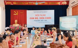 TRƯỜNG THCS VĨNH TUY TỔ CHỨC HỘI NGHỊ CÁN BỘ, VIÊN CHỨC NĂM HỌC 2025 - 2026
