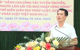 UBND xã Phúc Lộc tổ chức Hội nghị ra mắt mô hình hỗ trợ người lầm lỗi tái hòa nhập cộng đồng và tuyên truyền pháp luật