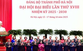 Những hình ảnh ấn tượng tại lễ khai mạc Đại hội lần thứ XVIII Đảng bộ TP Hà Nội