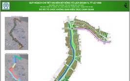 Phường Ngọc Hà tổ chức niêm yết công khai đồ án quy hoạch chi tiết, tỷ lệ 1/500 hai bên bờ tuyến sông Tô Lịch