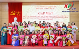 Ban vì sự tiến bộ Phụ nữ xã Kiều Phú tổ chức gặp mặt nữ lãnh đạo, cán bộ chủ chốt nhân kỷ 95 năm ngày thành lập hội liên hiệp phụ nữ Việt Nam