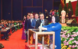 Quang cảnh ngày làm việc chính thức thứ hai, Đại hội lần thứ XVIII Đảng bộ TP Hà Nội