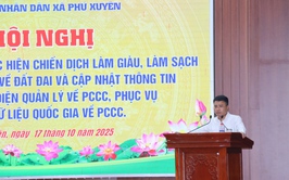 Giao ban tiến độ thực hiện chiến dịch làm giàu, làm sạch dữ liệu Quốc gia về đất đai và cập nhật thông tin cơ sở thuộc diện quản lý về PCCC
