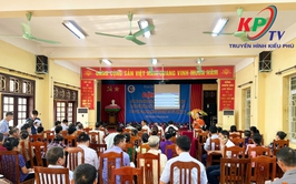 UBND xã Kiều Phú tổ chức hội nghị tập huấn, phổ biến kiến thức an toàn thực phẩm, bảo vệ sức khoẻ cho người tiêu dùng