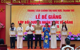 BẾ GIẢNG LỚP BỒI DƯỠNG NHẬN THỨC VỀ ĐẢNG KHÓA V NĂM 2025