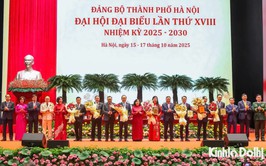 Đại hội đại biểu Đảng bộ Thành phố Hà Nội lần thứ XVIII, nhiệm kỳ 2025 - 2030 thành công tốt đẹp