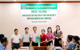 Phòng giao dịch Ngân hang Chính sách Xã hội Chương Mỹ ký hợp đồng tín dụng cho vay sinh viên học ngành Stem xã Phú Nghĩa