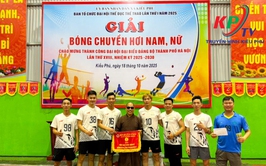 Giải Bóng chuyền hơi Nam, Nữ xã Kiều Phú kết thúc thành công tốt đẹp